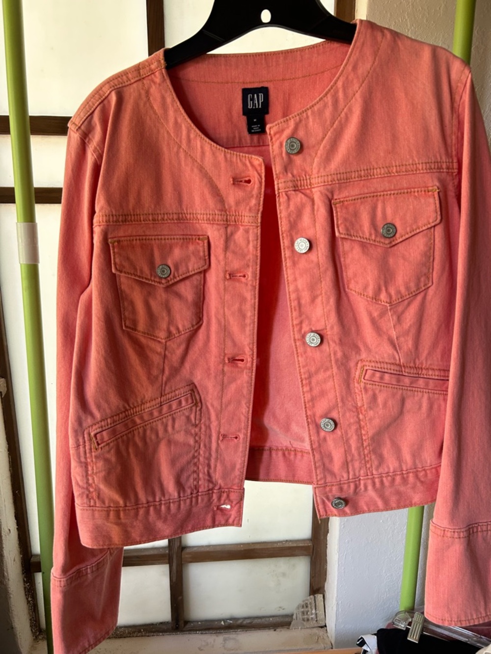GAP Coral-Orange Women's Denim Jacket